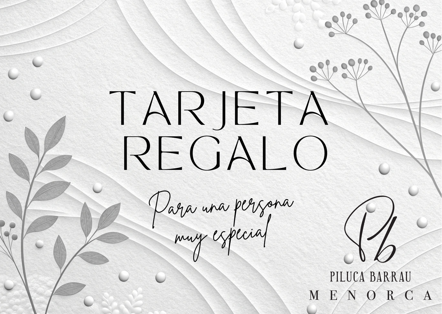 Tarjetas regalo PB
