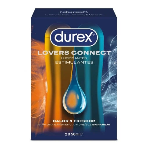 Durex Lubricante estimulante calor & frescor Lovers Connect Durex pack 2 unidades 50 ml.